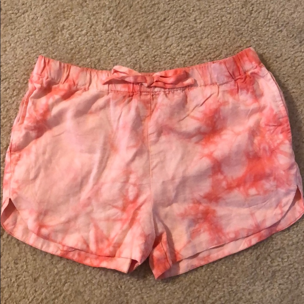 Pink tie-dye Forever 21 shorts